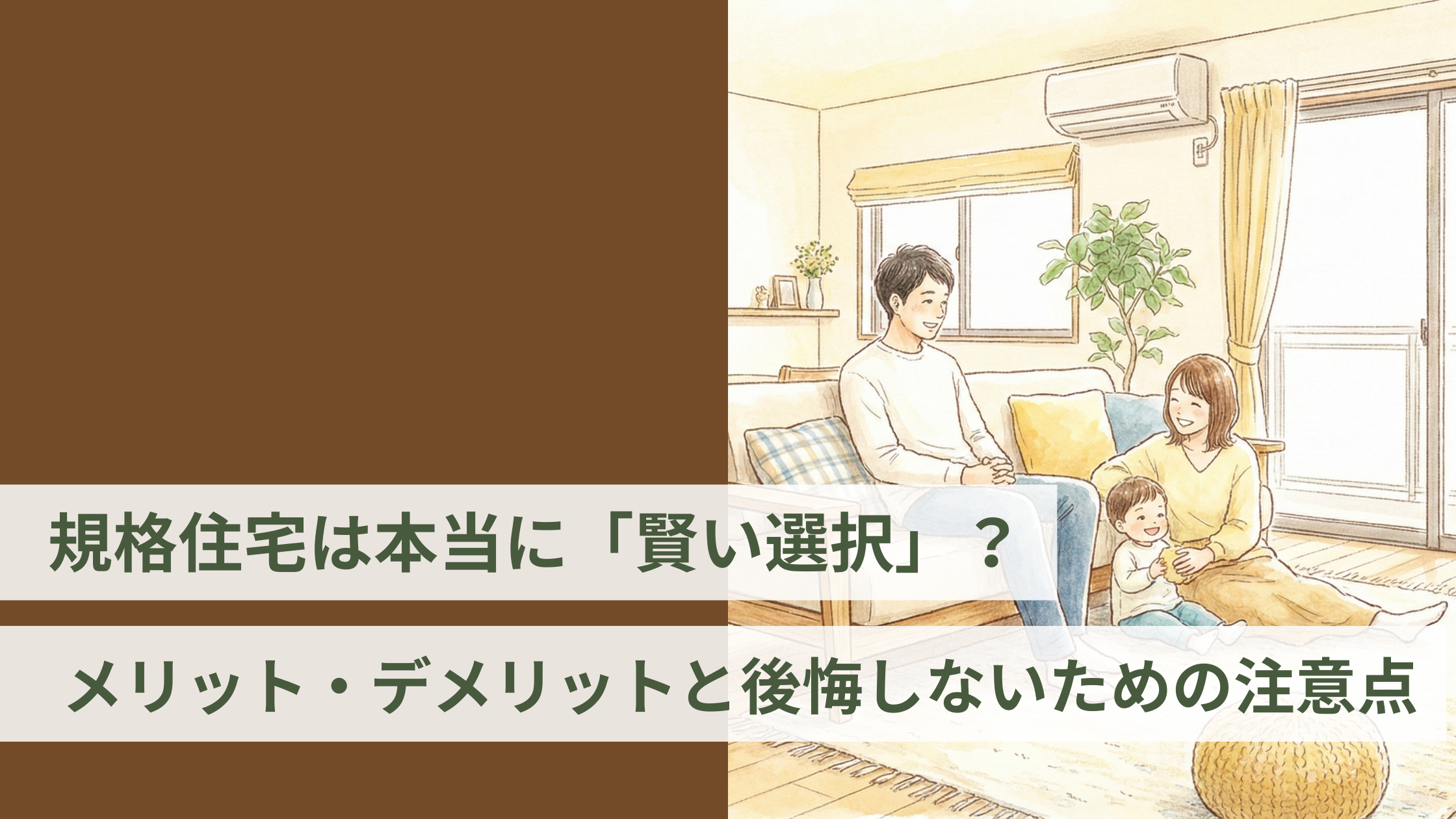 規格住宅は本当に「賢い選択」? メリット・デメリットと後悔しないための注意点